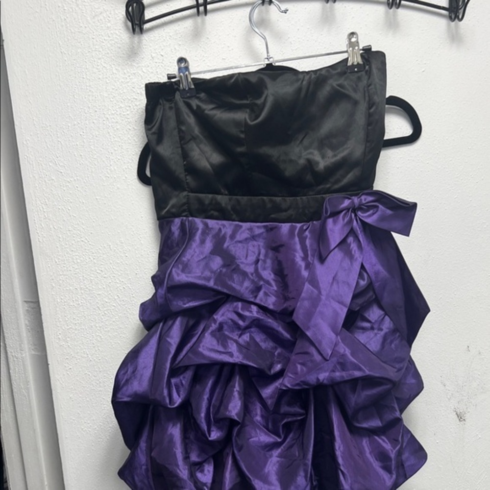 Trixxi Black and Purple Kids Formal Dress